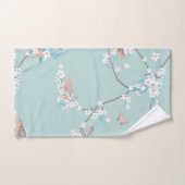 Vogels en bloemen bad handdoek (Handdoek)