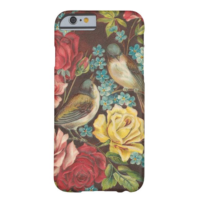  vogels en bloemen Case-Mate iPhone case (Achterkant)