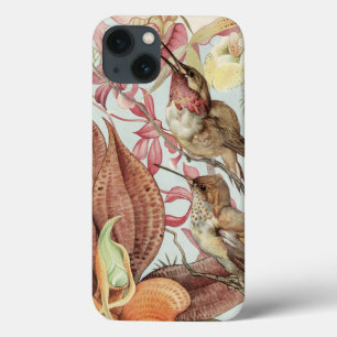 Vogels en bloemen iPhone 13 hoesje