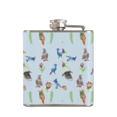 vogels en bloemen heupfles (Achterkant)