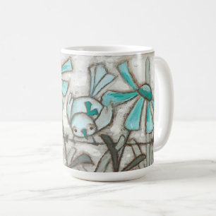 Vogels en bloemen/Laguna Blue - Mok