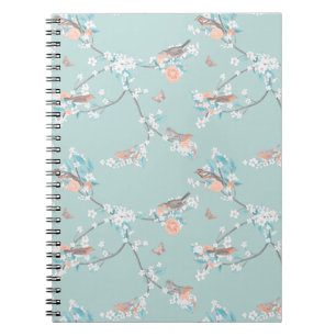 Vogels en bloemen notitieboek