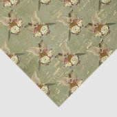  vogels en bloemen tissuepapier (Detail)