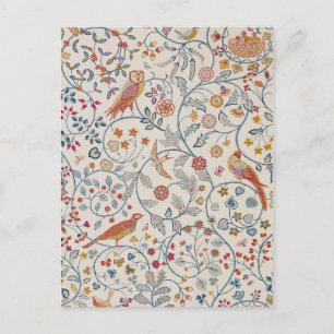 Vogels en bloemen, William Morris Briefkaart
