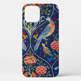 Vogels en bloemen, William Morris iPhone 12 Hoesje