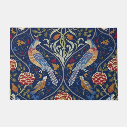 Vogels en bloemen, William Morris Deurmat (Voorkant)