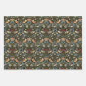 vogels en bloemen William Morris Pattern Inpakpapier Vel (Voorkant)