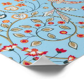 Vogels en bloemen, William Morris Poster (Hoek)