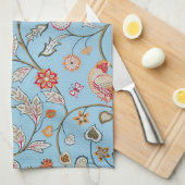 Vogels en bloemen, William Morris Theedoek (Quarter Fold)