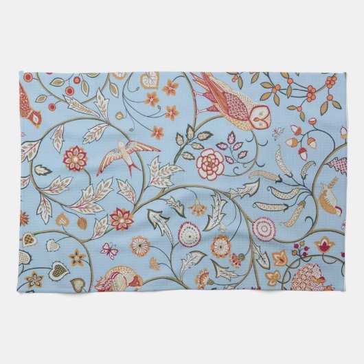 Vogels en bloemen, William Morris Theedoek (Horizontaal)