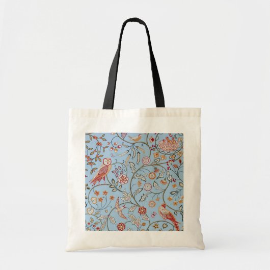Vogels en Bloemen, William Morris Tote Bag (Voorkant)