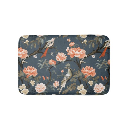  vogels en bloemenbadmat badmat (Voorkant)