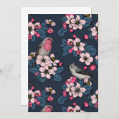 Vogels en bloesems (Voorkant / Achterkant)