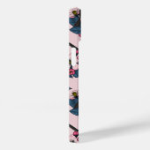 Vogels en bloesems op roze Case-Mate iPhone case (Achterkant / Rechts)