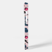 Vogels en bloesems op roze Case-Mate iPhone case (Achterkant / Links)