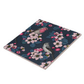 Vogels en bloesems tegeltje (Zijkant)