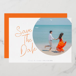 Vogels en Breezy Folie Save the Date Uitnodiging