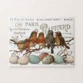 Vogels en eieren  Franse namen Puzzle Legpuzzel (Horizontaal)