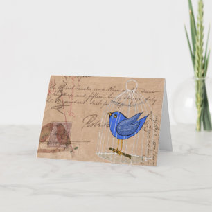 Vogels en ephemera kaart