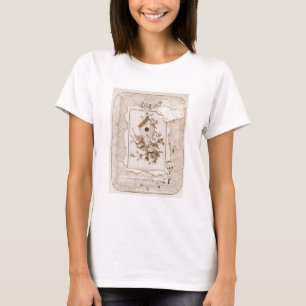 vogels en House Shabby Chic T-shirt