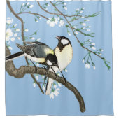 Vogels en kersenbloesems Ohara Koson Douchegordijn (Voorkant)