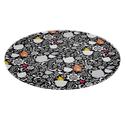 Vogels en kopjes snijplank (Hoek)