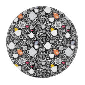 Vogels en kopjes snijplank (Voorkant)