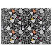 Vogels en kopjes snijplank (Voorkant)