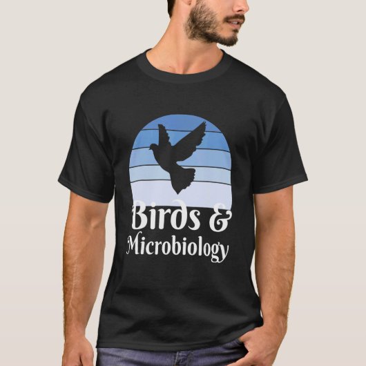 Vogels en microbiologie t-shirt (Voorkant)