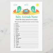 Vogels en nest Baby Animals Name Game (Voorkant)