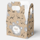  vogels en nestkraft Brown Bedankdoosjes (Geopend)