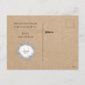 vogels en nestkraft Brown Feestdagenkaart (Achterkant)