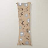 vogels en nestkraft Brown Lichaamskussen (Voorkant Verticaal)