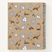 vogels en nestkraft Brown Notitieboek (Achterkant)