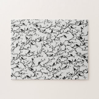 Vogels en Sakura Branches Japans schilderen Legpuzzel