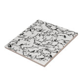 Vogels en Sakura Branches Japans schilderen Tegeltje (Zijkant)