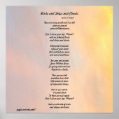 "VOGELS EN SCHEPEN EN GEZINSLEUTELDE POEM-POSTER" POSTER (Voorkant)