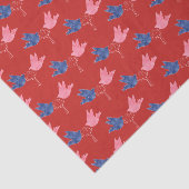 vogels en sleutels tissuepapier (Detail)