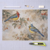 Vogels en Takken Decoupage Tissuepapier (Craft)