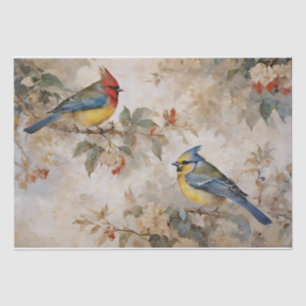 Vogels en Takken Decoupage Tissuepapier