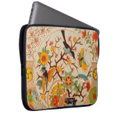 Vogels en vlinders hoes voor neopreen-laptops (Voorkant Rechts)