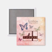 Vogels en vlinders Kindness Matters Magneet (Voorkant / Achterkant)