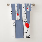 Vogels en vogels bad handdoek (Insitu)
