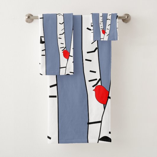 Vogels en vogels bad handdoek (Insitu)