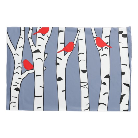 Vogels en vogels kussensloop (Achterkant)