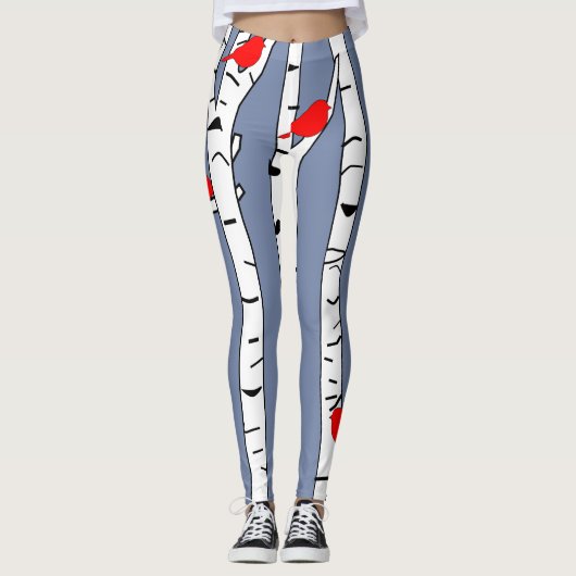 Vogels en vogels leggings (Voorkant)