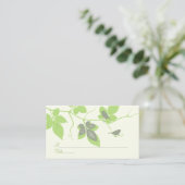Vogels en wijnstokken Special Occasion Place Card Plaatskaartje (Staand voorkant)