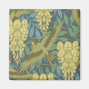 Vogels en Wisteria Magneet