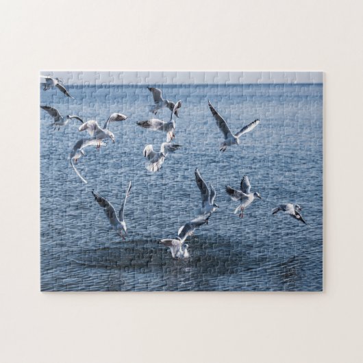 Vogels en zee legpuzzel (Horizontaal)
