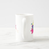 Vogels, glazen espressobeker porselein kop (Achterkant)